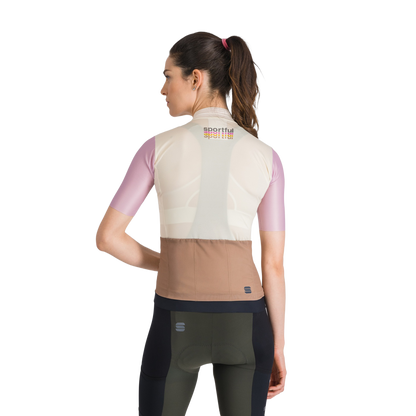 Maillot SPORTFUL SUPERGIARA 2 LOGO Mangas Cortas Mujer Crema