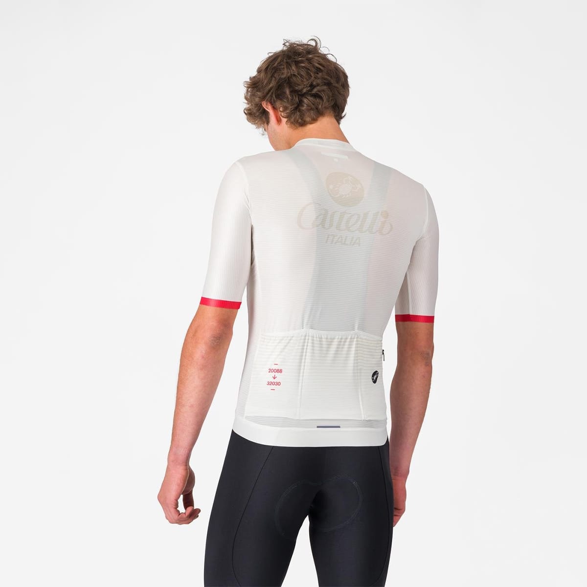 CASTELLI ESPRESSO 50 ANIVERSARIO Maillot Manga Corta Blanco