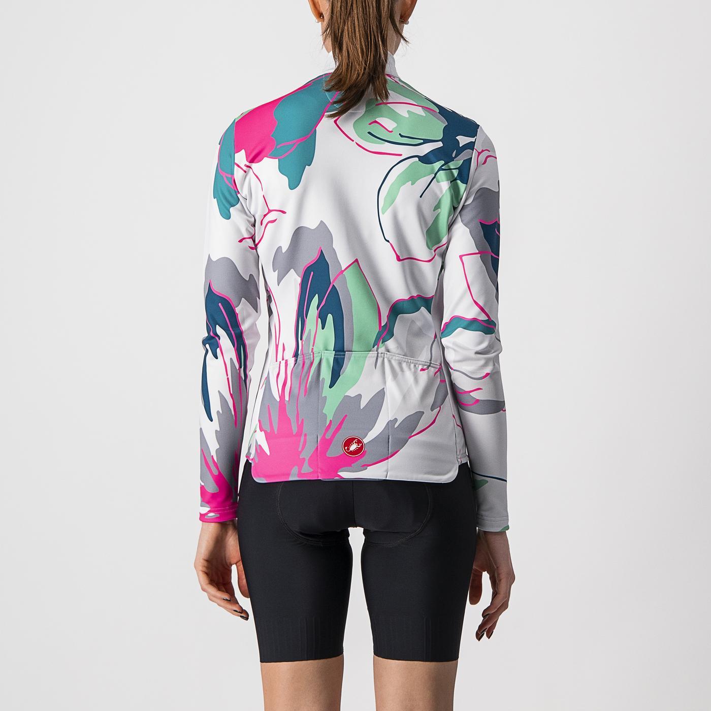 Maillot de manga larga CASTELLI UNLIMITED THERMAL Mujer Gris/Azul