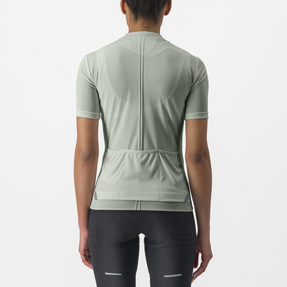 Maillot CASTELLI ANIMA 4 Mujer Mangas Cortas Verde