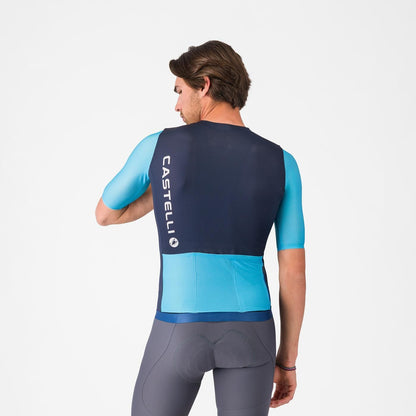 Maillot CASTELLI CORRETTO Mangas Cortas Azul