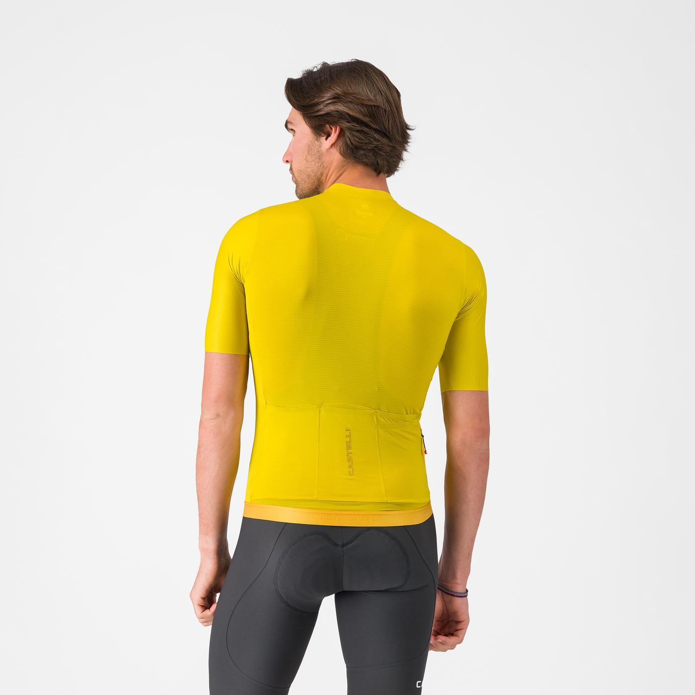 Maillot CASTELLI ESPRESSO 2 Manga Corta Amarillo