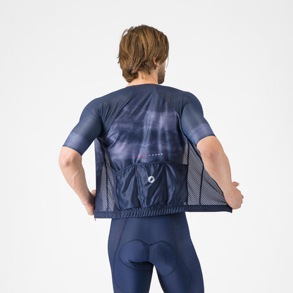 Maillot CASTELLI CLIMBER'S A/C Mangas Cortas Azul Marino