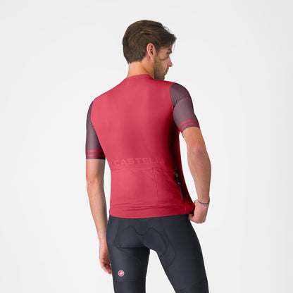 Maillot CASTELLI PROLOGO LITE 2 Mangas Cortas Burdeos
