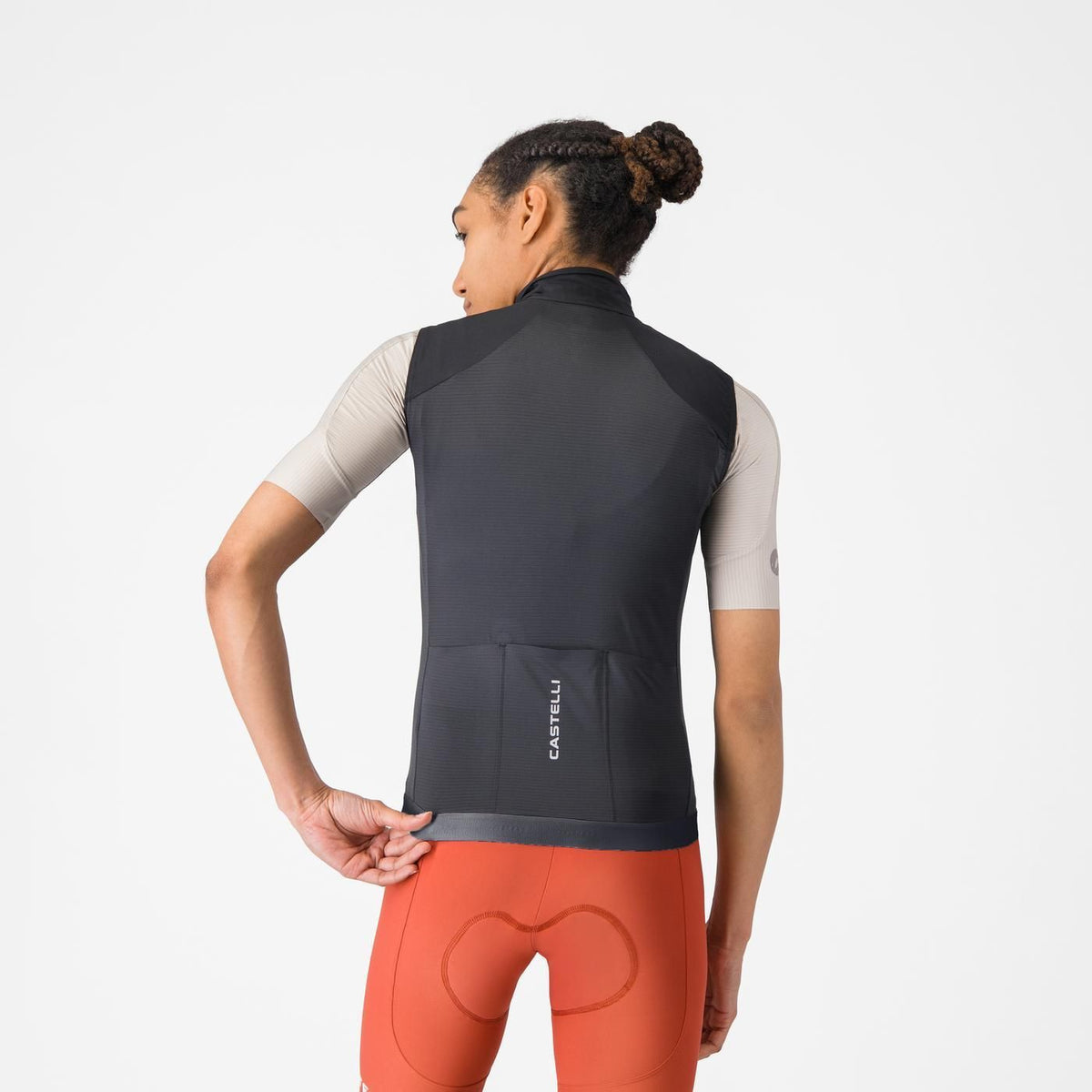 Chaleco Sin Mangas CASTELLI ESPRESSO 2 Mujer Negro/Blanco