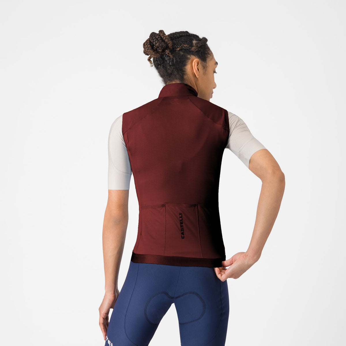 Chaleco Sin Mangas CASTELLI ESPRESSO 2 Mujer Burdeos
