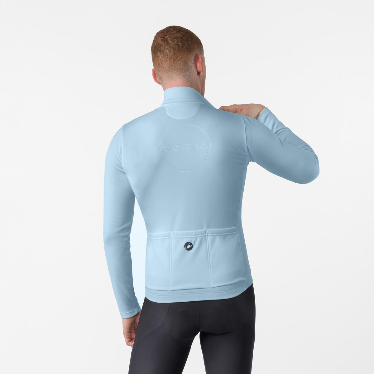 Maillot CASTELLI COMPETIZIONE THERMAL Mangas Largas Azul Cielo