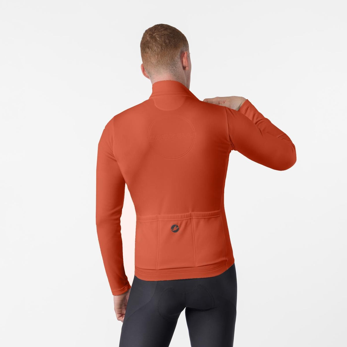 Maillot CASTELLI COMPETIZIONE THERMAL Mangas Largas Paprika