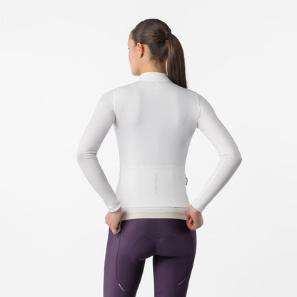 Maillot CASTELLI ESPRESSO THERMAL 2 manga larga mujer marfil