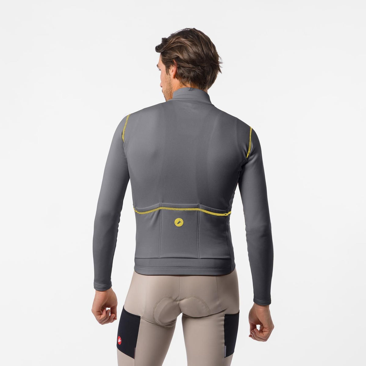 Maillot CASTELLI UNLIMITED TRAIL 2 Gris/Mango Mojito