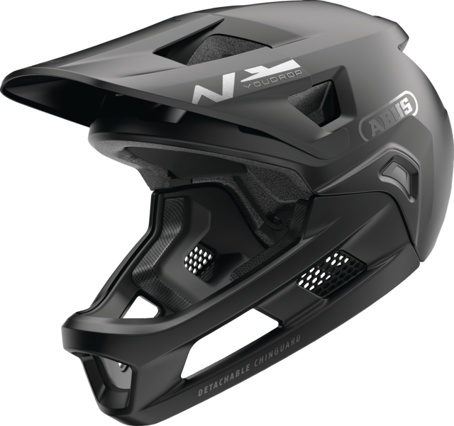 Casco MTB ABUS YOUDROP FF Junior Muted Negro