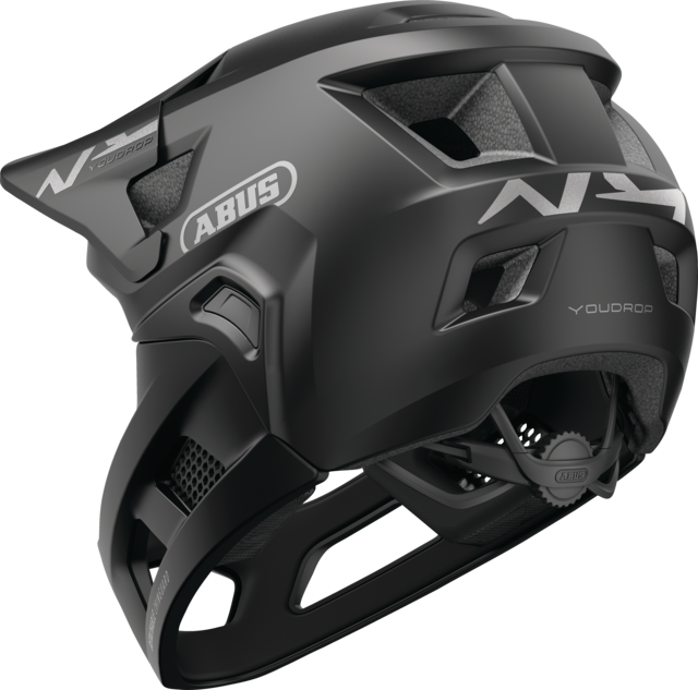 Casco MTB ABUS YOUDROP FF Junior Muted Negro