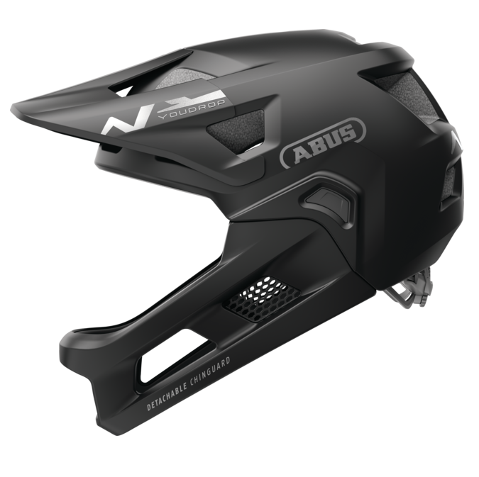 Casco MTB ABUS YOUDROP FF Junior Muted Negro