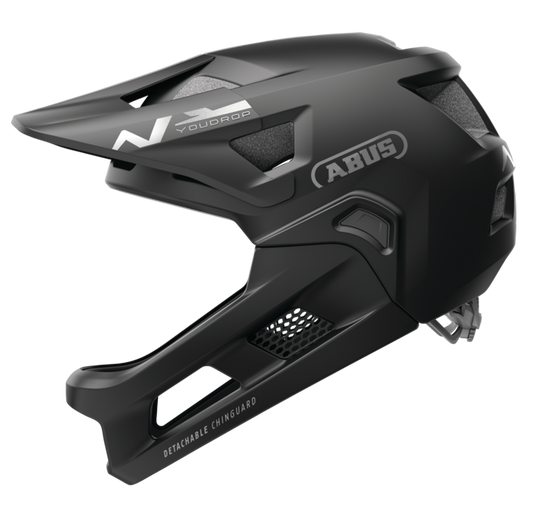 Casco MTB ABUS YOUDROP FF Junior Muted Negro