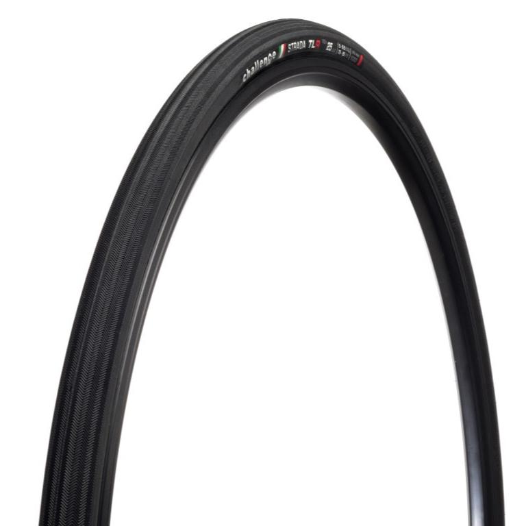 Neumático CHALLENGE STRADA 700x25c Tubeless Ready Negro