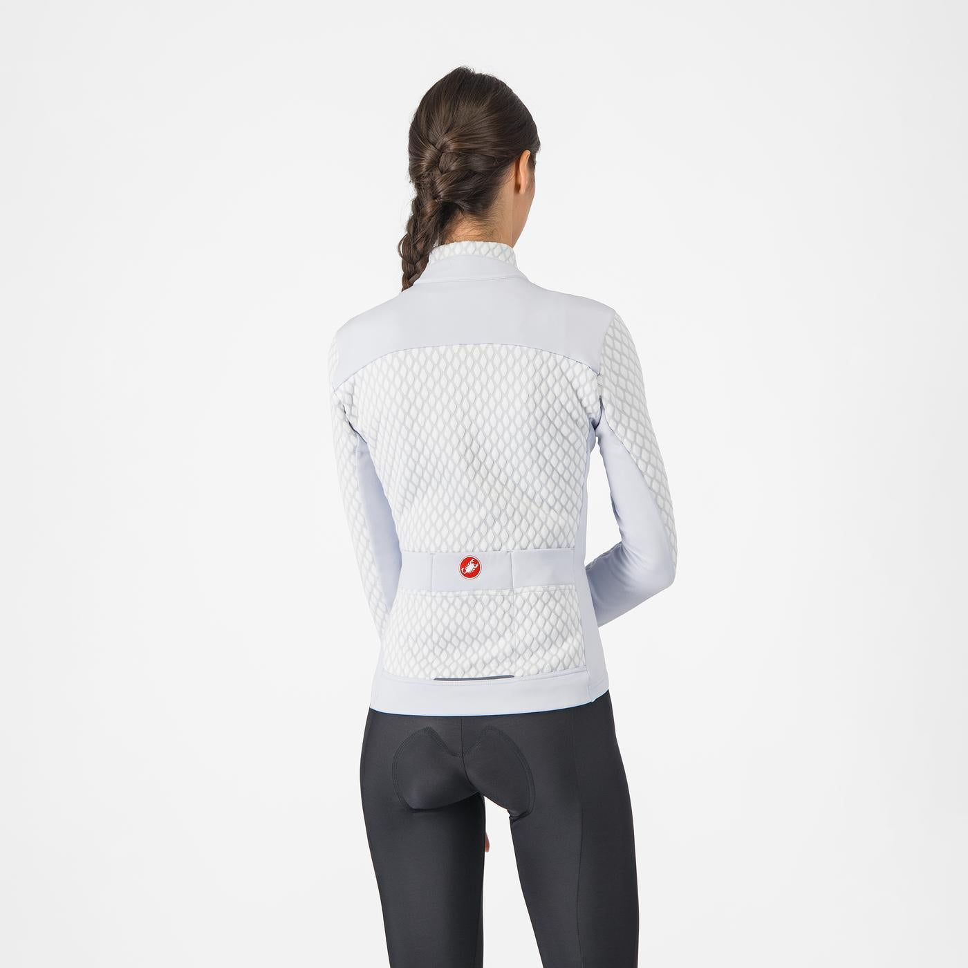 Maillot de manga larga para mujer CASTELLI SFIDA 2 Gris claro