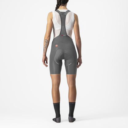 Culote Corto con Tirantes CASTELLI FREE AERO RC W Mujer Gris