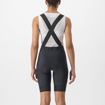 Culote Corto con Tirantes CASTELLI UNLIMITED CARGO Mujer Negro