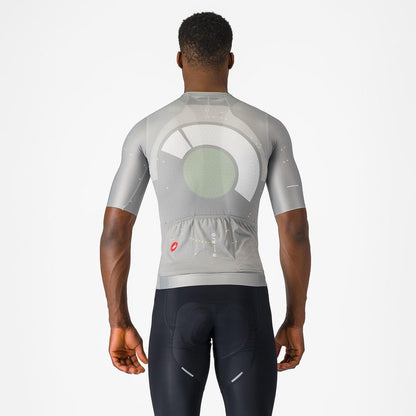 Maillot CASTELLI R-A/D Mangas Cortas Multicolor Gris