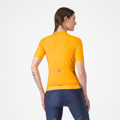 Maillot CASTELLI ESPRESSO Mujer Mangas Cortas Naranja