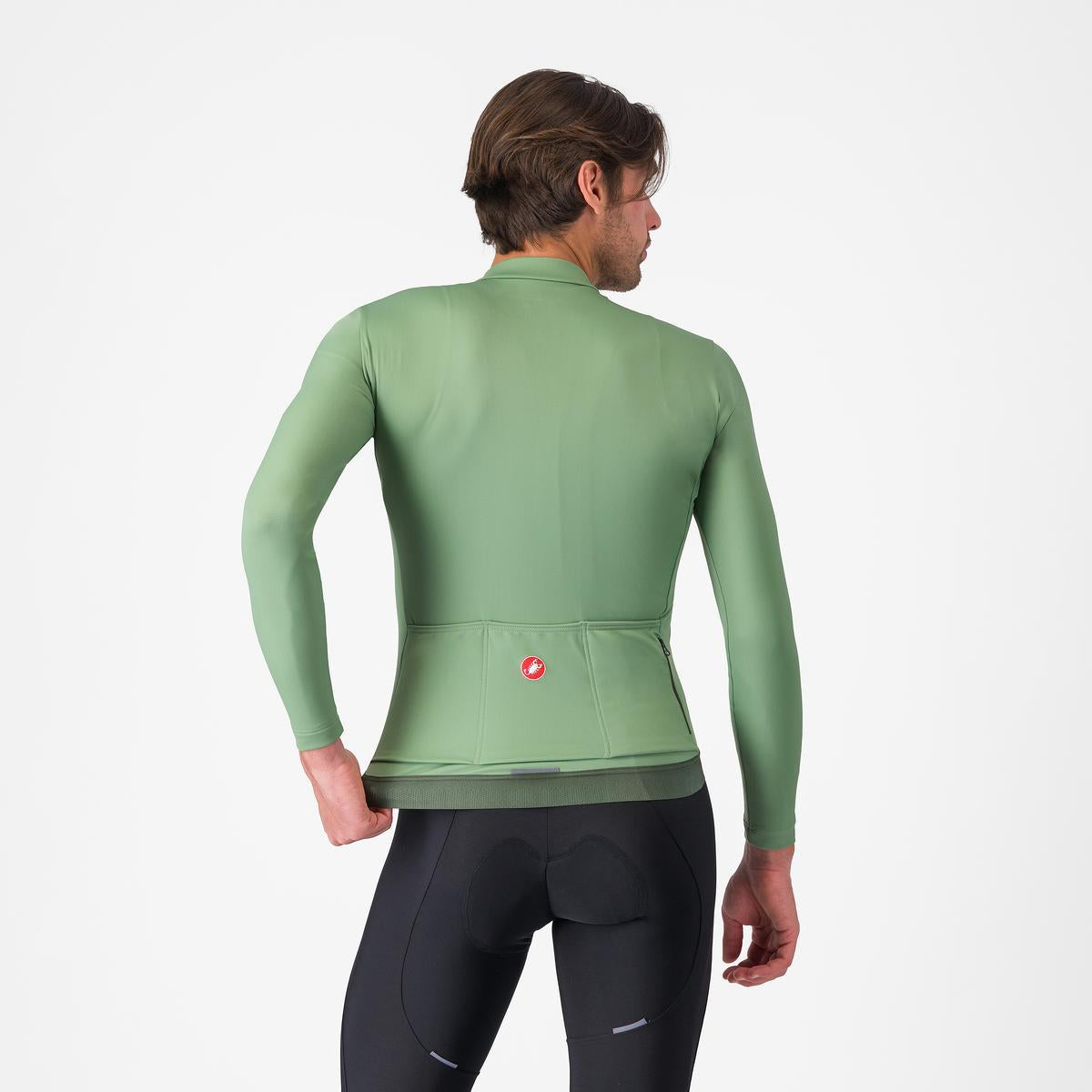 CASTELLI ESPRESSO THERMAL Maillot de manga larga Verde