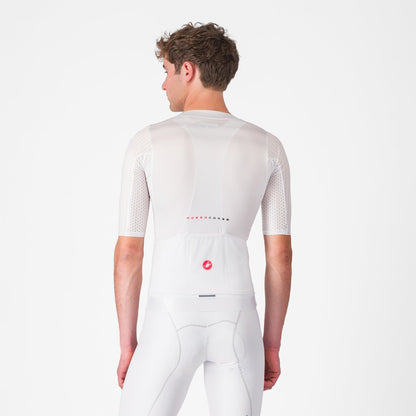 Maillot CASTELLI AERO RACE 8S Mangas Cortas Blanco