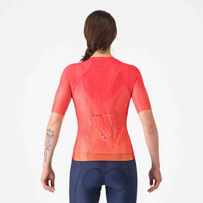 Maillot CASTELLI CLIMBER'S A/C Mujer Mangas Cortas Hibiscus