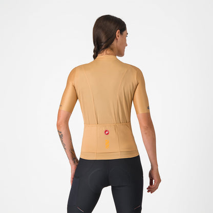 Maillot CASTELLI UNLIMITED Mujer Mangas Cortas Marrón