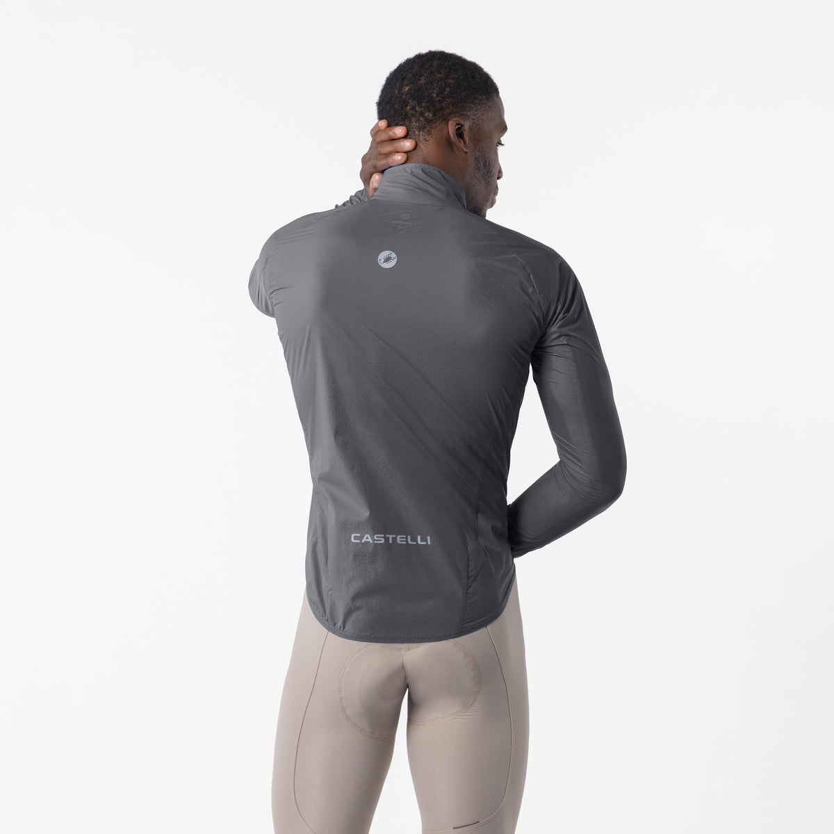 Chaqueta CASTELLI TRANSITION AIR gris - vista trasera