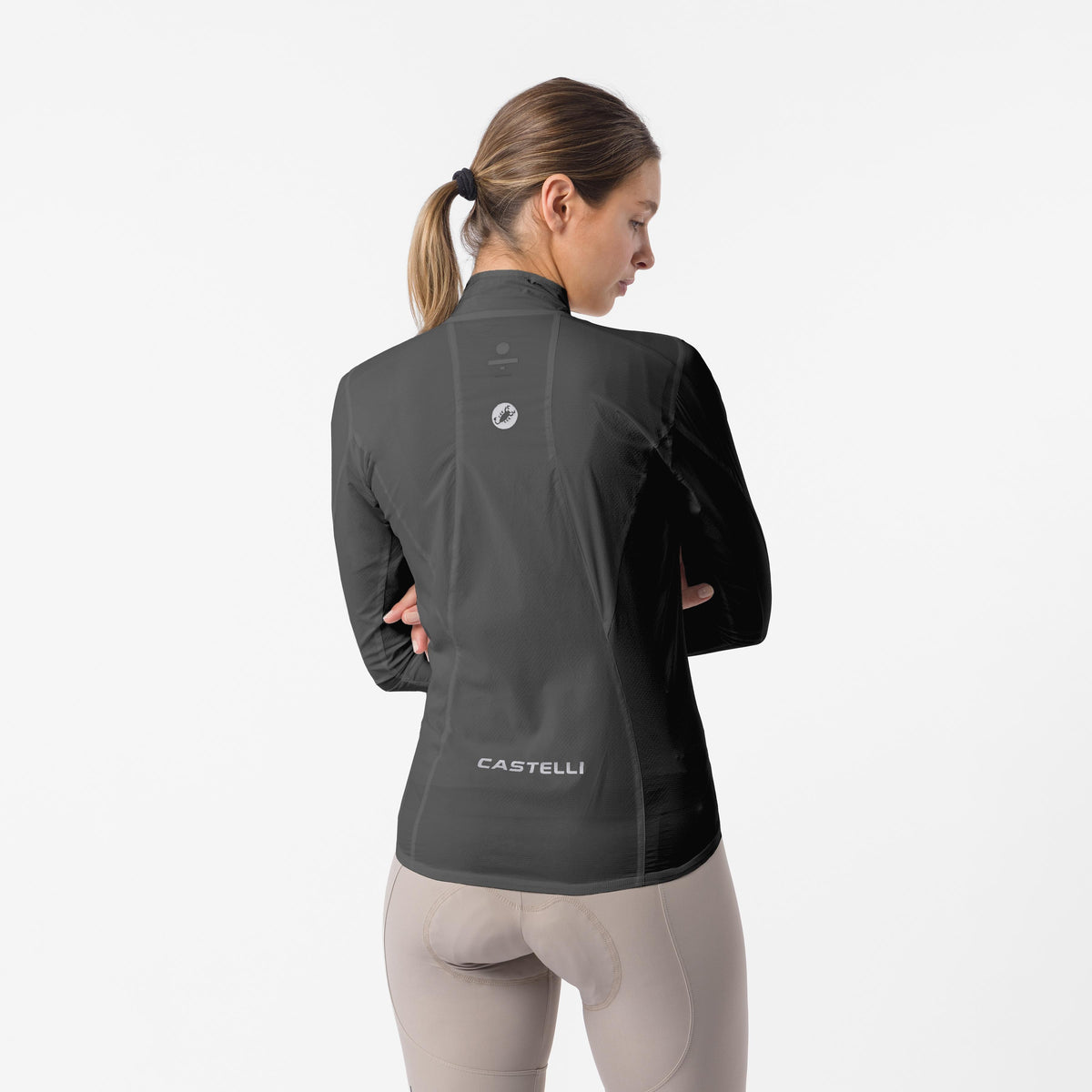 Chaqueta CASTELLI TRANSITION AIR de mujer en color gris - vista trasera