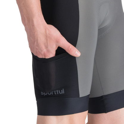 Culote Corto con Tirantes SPORTFUL SUPERGIARA 2 Gris/Negro