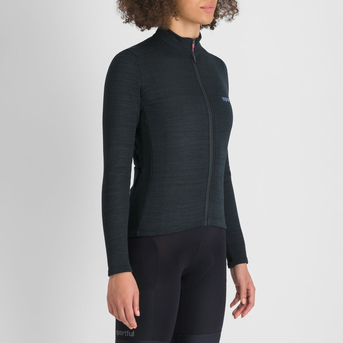 Maillot SPORTFUL SUPERGIARA WOOL de mujer de manga larga negro