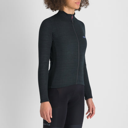 Maillot SPORTFUL SUPERGIARA WOOL de mujer de manga larga negro