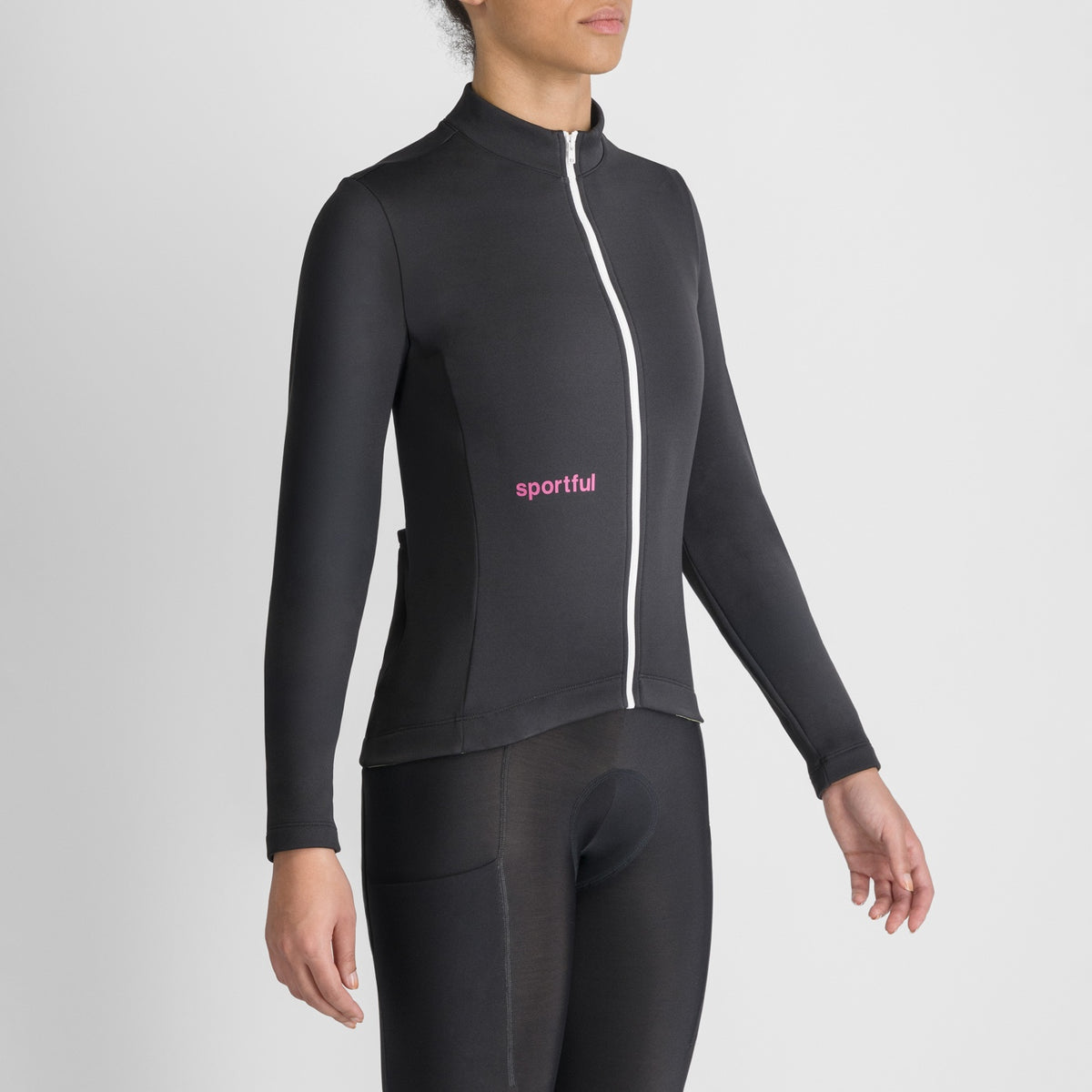 Maillot SPORTFUL CLÁSICO de mujer de manga larga negro