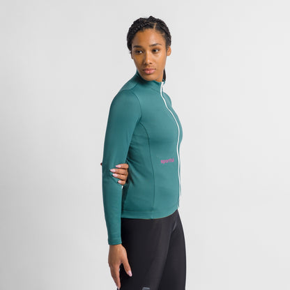 Maillot SPORTFUL CLÁSICO de mujer de manga larga verde