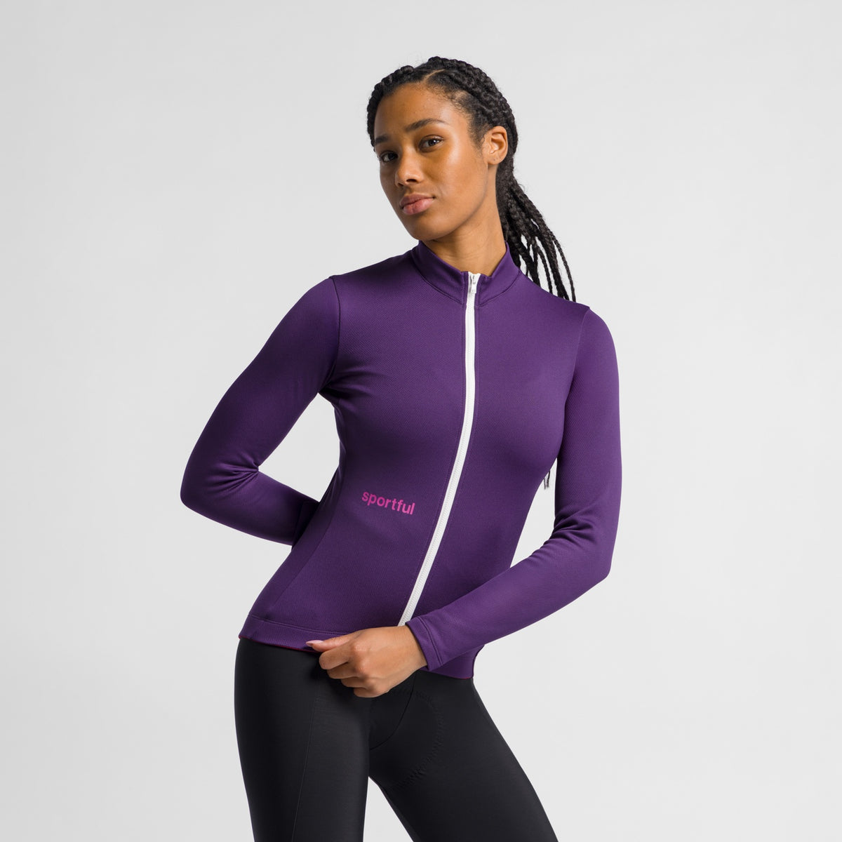 Maillot SPORTFUL CLASSIC de mujer de manga larga violeta