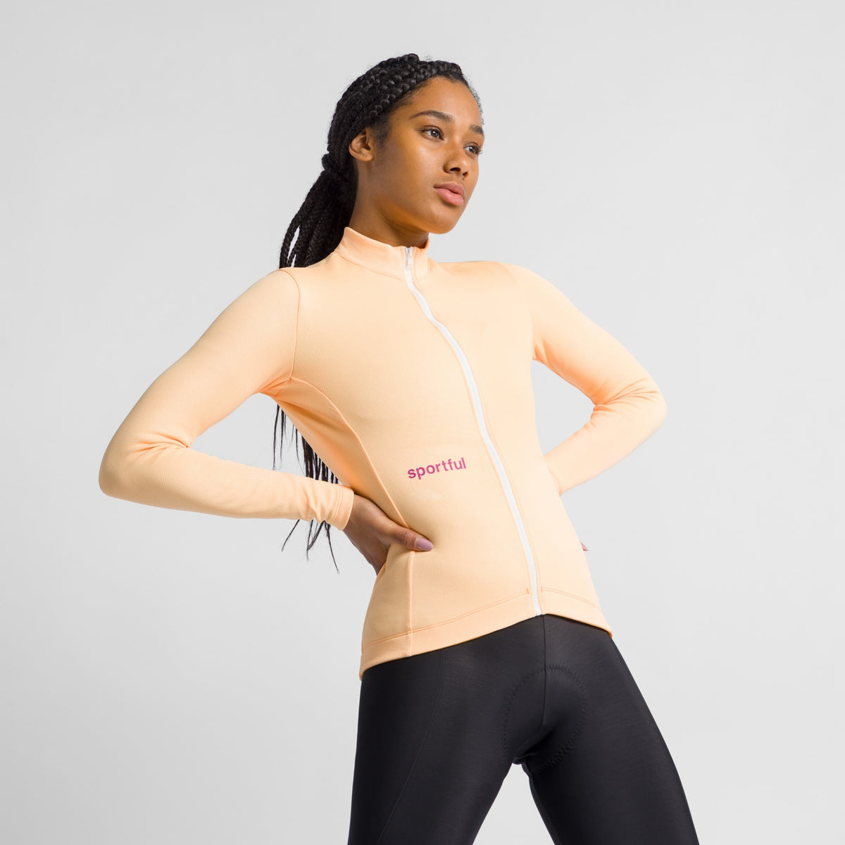 Maillot SPORTFUL CLÁSICO de mujer de manga larga amarillo
