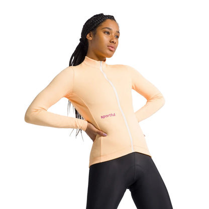 Maillot SPORTFUL CLÁSICO de mujer de manga larga amarillo
