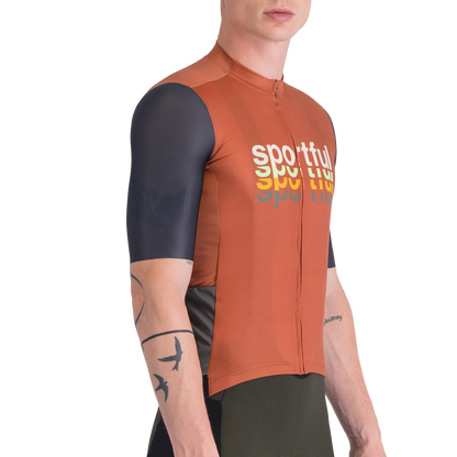 Maillot SPORTFUL SUPERGIARA 2 LOGO Mangas Cortas Naranja