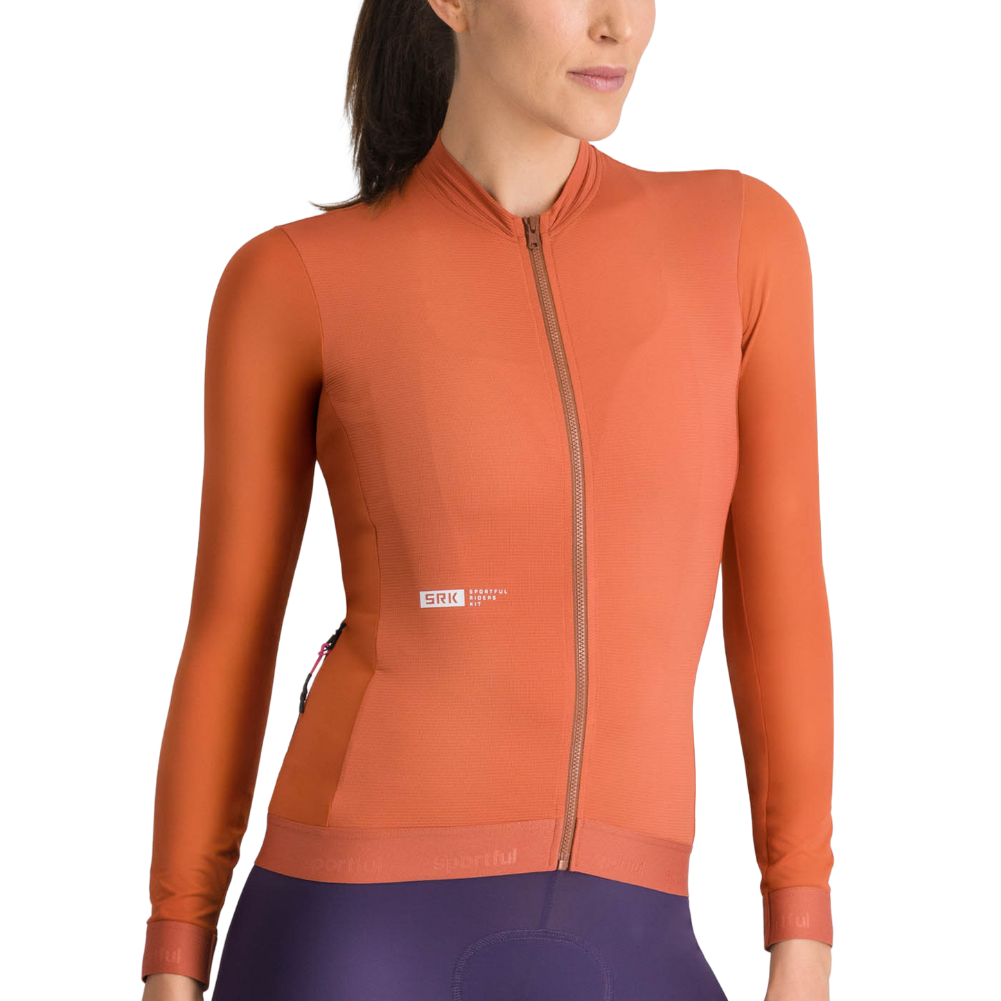 SPORTFUL SRK Maillot de manga larga para mujer Naranja