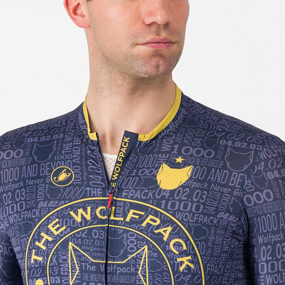 Maillot CASTELLI WOLFPACK 1000 VICTORY Mangas Cortas Marino