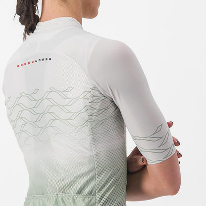 Maillot CASTELLI CLIMBER'S 2.0 W Mujer Mangas Cortas Gris/Verde