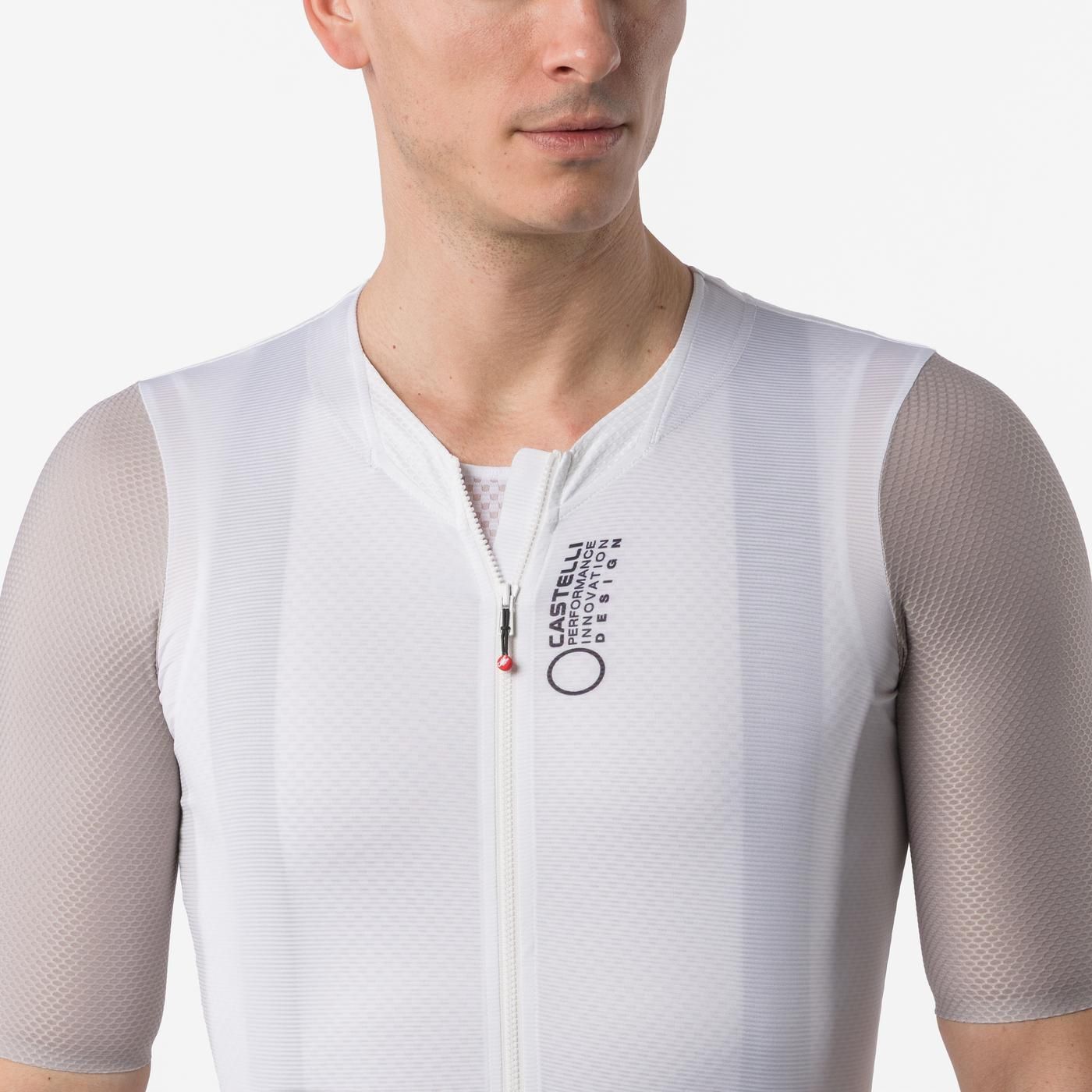 CASTELLI CORRETTO Maillot de manga corta marfil/arcilla