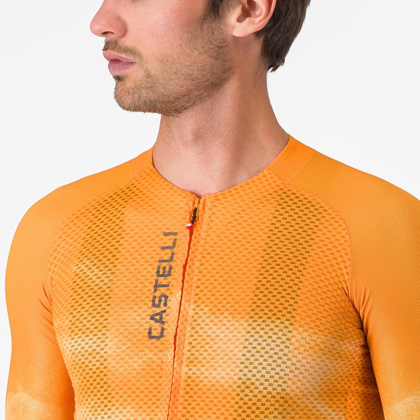 Maillot de manga corta CASTELLI CLIMBER'S A/C Naranja