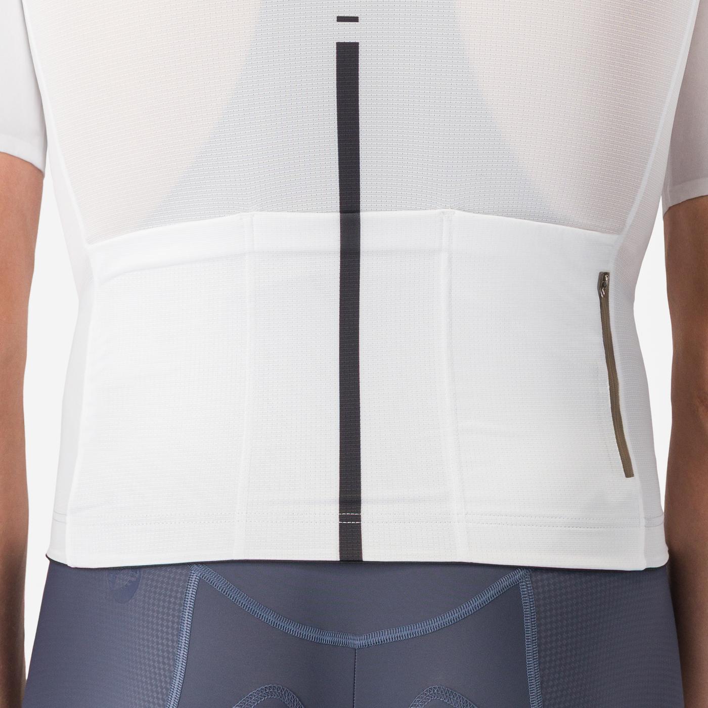 Maillot de manga corta CASTELLI DRITTONE LOGO Blanco