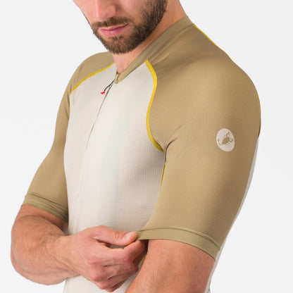 Maillot CASTELLI UNLIMITED ENDURANCE 3 Beige/Caqui