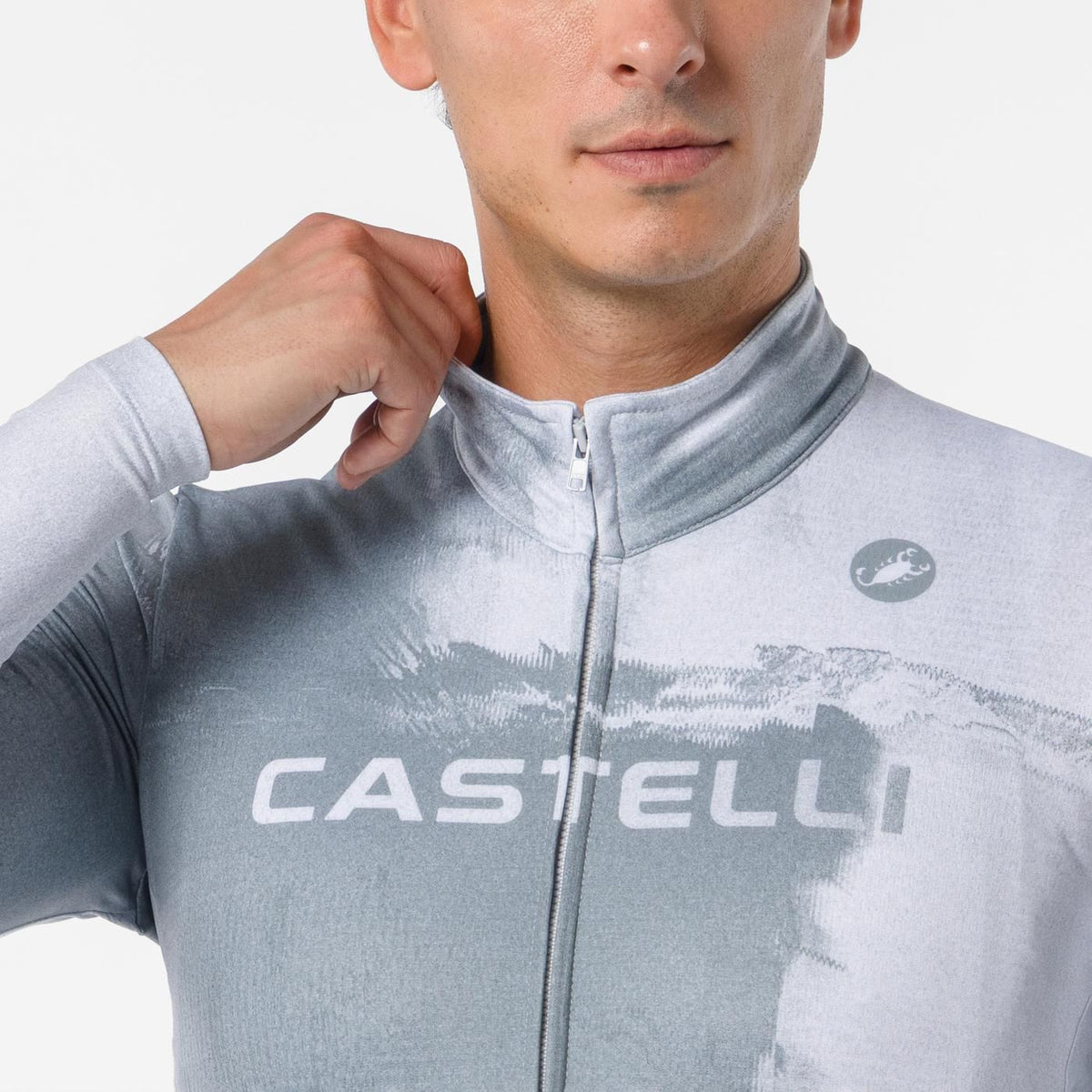 Maillot CASTELLI NEBULA THERMAL Mangas Largas Gris