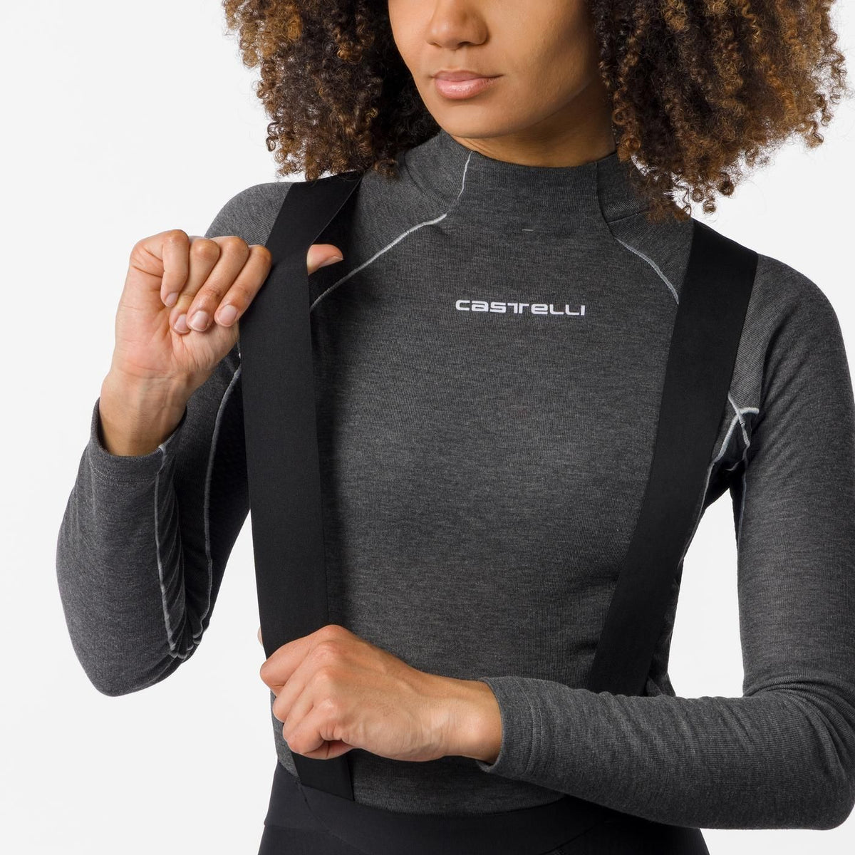 Culotte Largo con Tirantes CASTELLI COMPETIZIONE DT Mujer Negro
