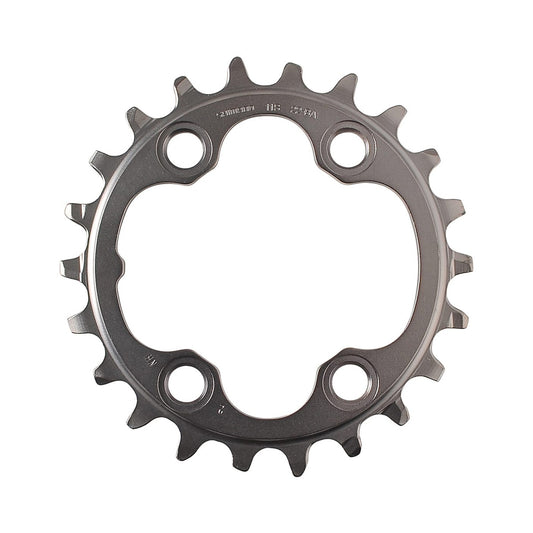 Plato interior SHIMANO XT M8000 de 11 velocidades para triple plato, 64 mm — vista del plato sobre fondo blanco
