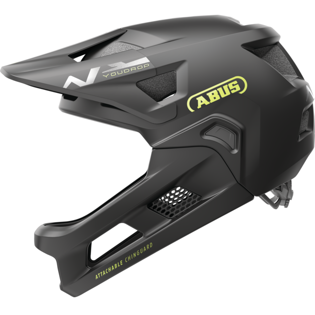 Casco de BTT ABUS YOUDROP FF Junior Velvet Negro